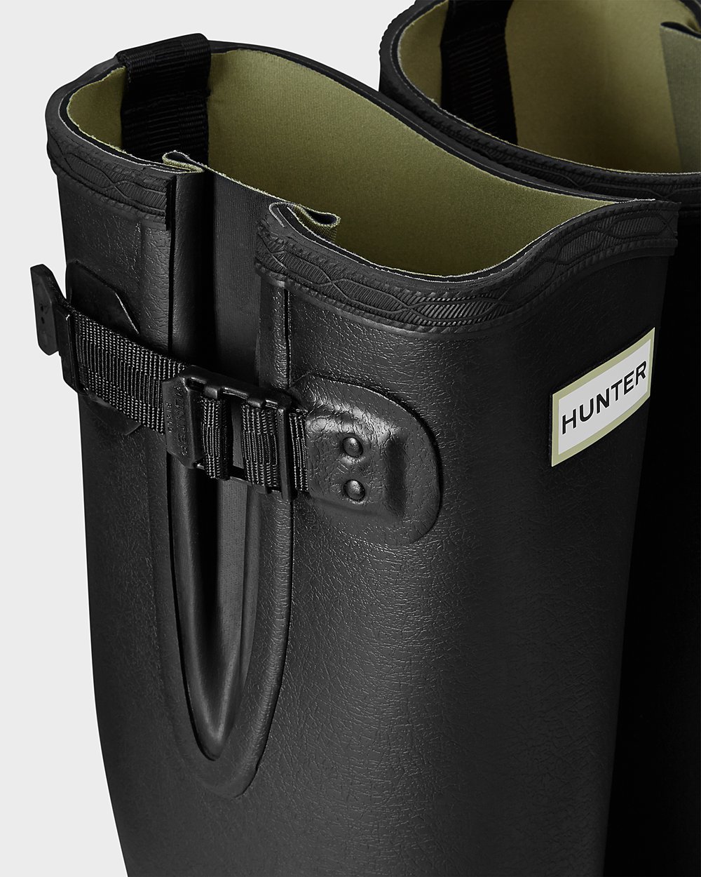 Galochas Altas Hunter Homem Pretas - Balmoral Adjustable 3Mm Neoprene - 14ZIGRABK